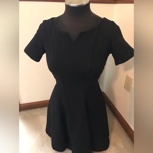 White House Black Market Ponte Dress Womens 00P Short Sleeve Fit & Flare Stretch